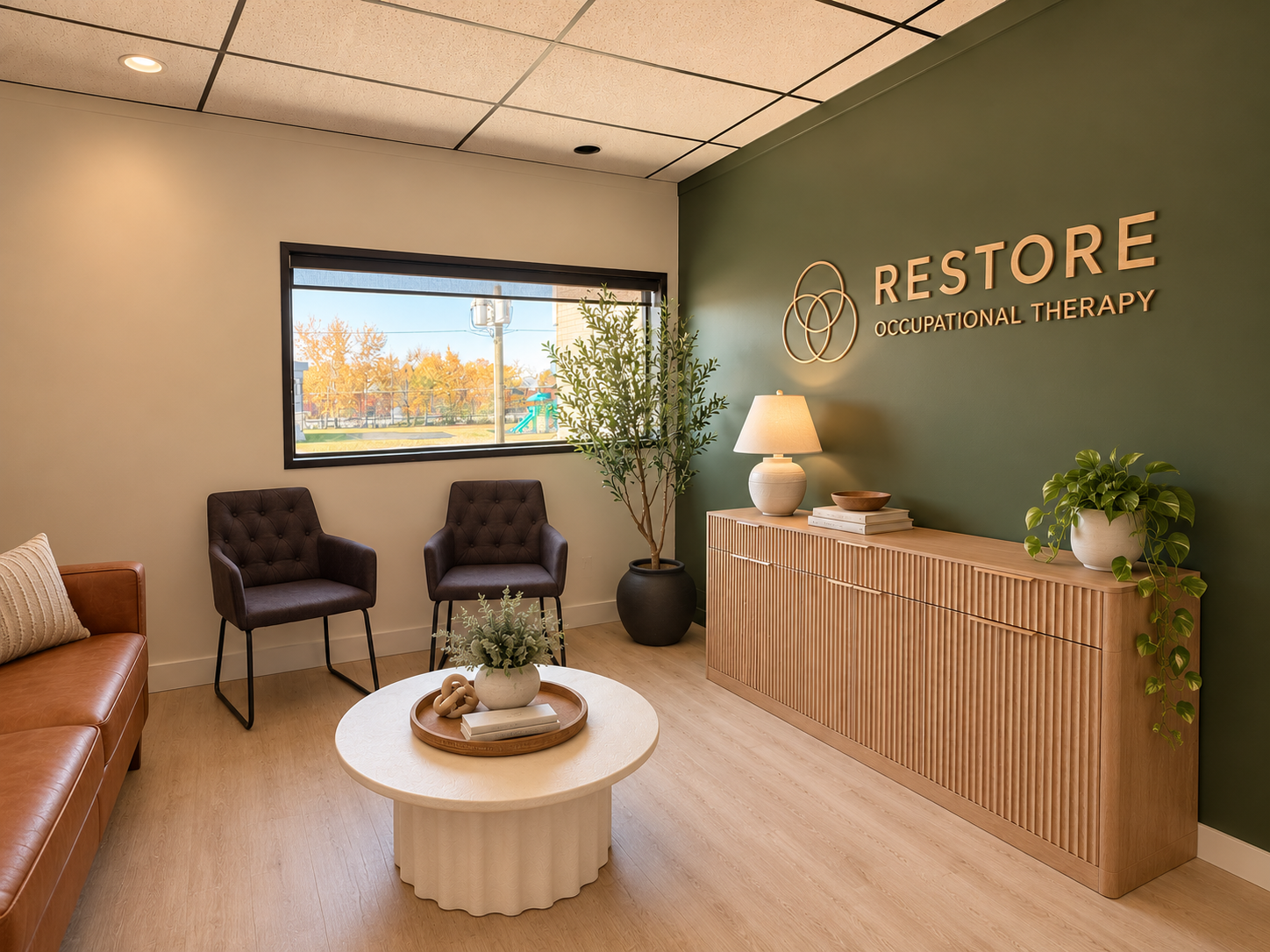 Restore OT therapist in a welcoming clinic environment